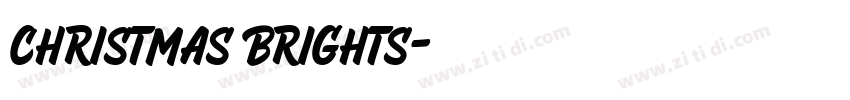 Christmas Brights字体转换